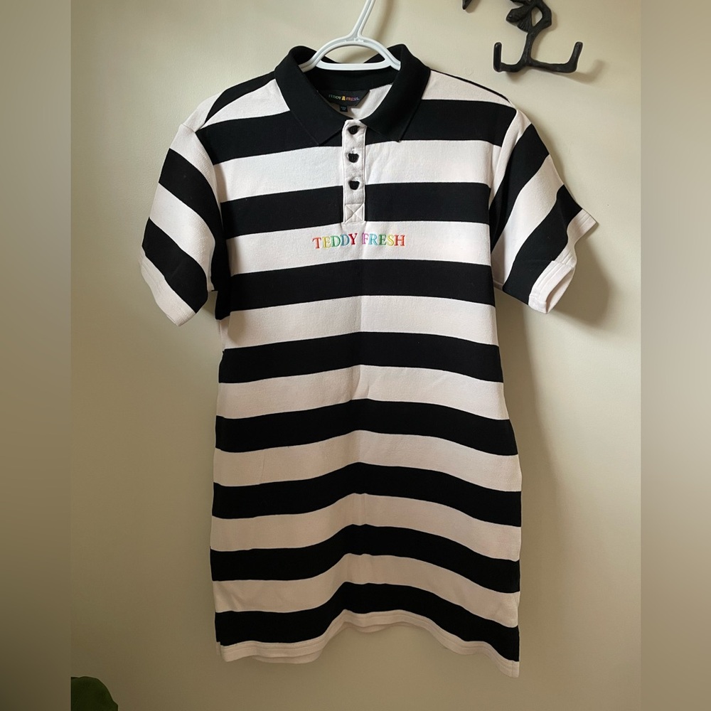 Teddy Fresh Rugby Stripe Polo Dress - XXS/XS